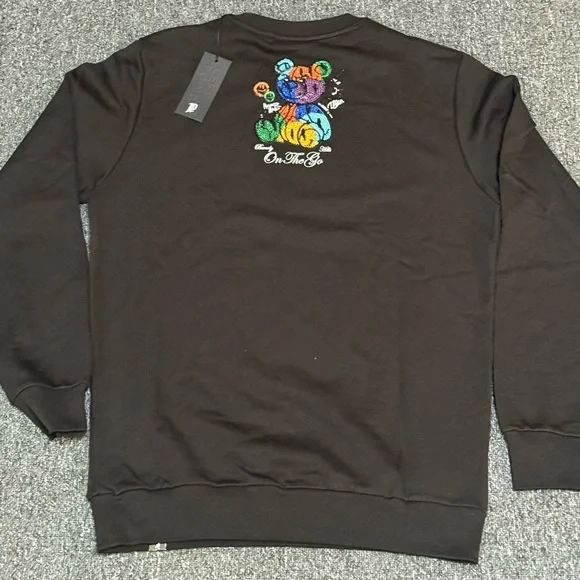 New Left Point Sweatshirt Bear in Emotions *Size L